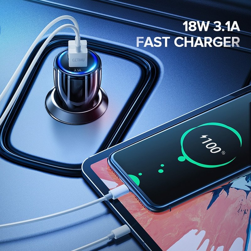 Universal Car Charger with Dual USB